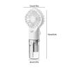 Powered Hand Fans Handheld Mini Air Conditioner USB Rechargeable Portable Humidifier Mist Cooler Cooling Spray Humidifier Fan for Home/Office/Dorm