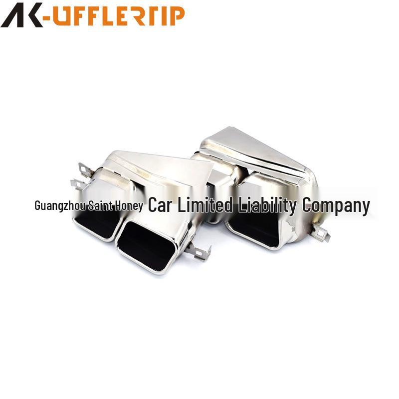 BMW 730Li/740Li/760Li Quad Outlet Square Tailpipe Upgrade with Modified Exhaust Pipe and Rear Lip