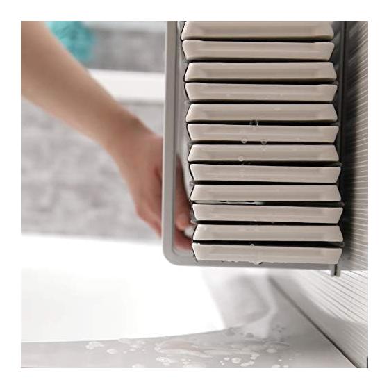 Yamazaki Jitsugyo Tower Magnetic Bath Lid Holder (Folding White 9942)