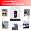 ECGSOLAX Onduleur Solaire Hybride 3kW 24V 220Vac Onduleur Solaire à Onde Sinusoïdale Pure avec Contrôleur Chargeur MPPT 80A Max PV 450VDC