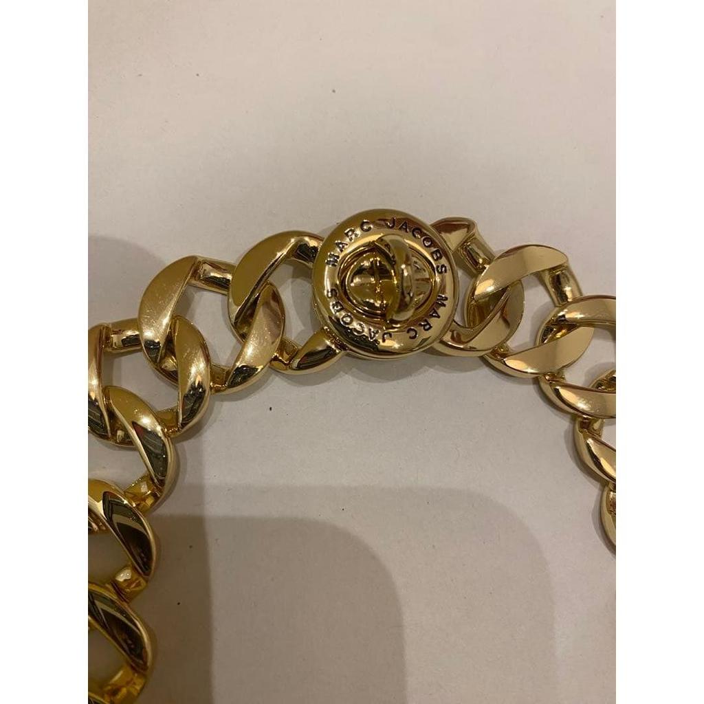 Used MARC JACOBS gold chain necklace