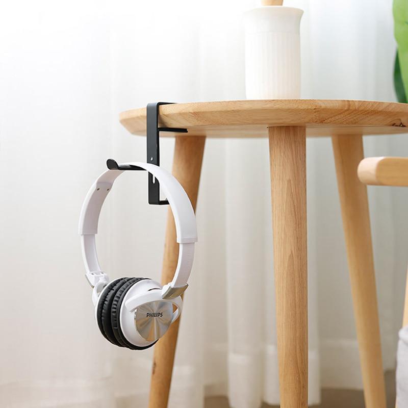 Soporte de Escritorio Universal Perchero de Oficina Soporte para Auriculares Gaming Estante de Exhibición Soporte para Auriculares Ahorro de Espacio Abrazadera de Mesa