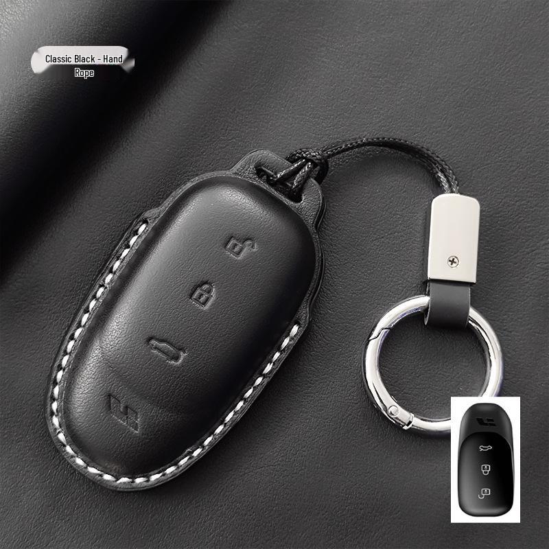 Genuine Leather Key Case for Ideal I6 L9MAX/L8/L7/L6/ONE/Mega - High-End with Buckle Shell
