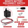 12V 200A Battery Switch Relay Remote Car Control Battery Disconnect Cut Off Isolator Master Kill Cut-Off Switch for Anti-Theft