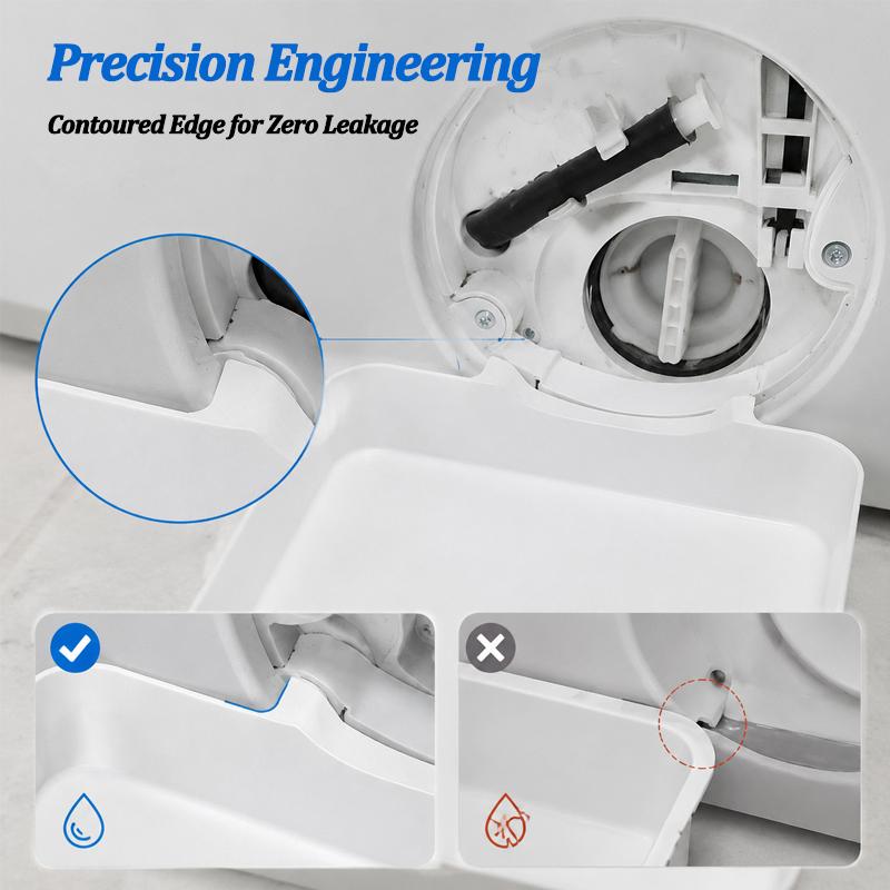 Washing Machine Drain Tray Anti-Overflow Water Catch Box for Drum Washer Cleaning Lint Drain Funnel Drip Tray Floor Protection