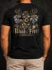 Wuid und Frei Alpen Edition deer Bavarian Fl-ags mountain forest vintage bold graphic mes  Unisex  Unisex All T-Shirt