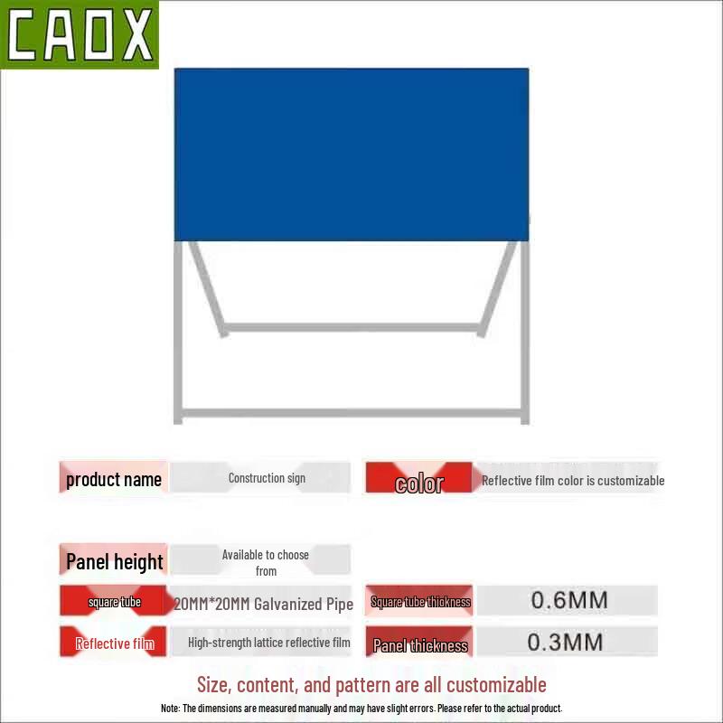 CAOX Road Construction Safety Warning Signs