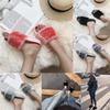 Luxurious Fluffy Fur Slip On Sandals For Women Perfect Summer Mules Shoes