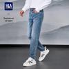 HLA Men's Mid-Rise Straight Fit Stretch Jeans