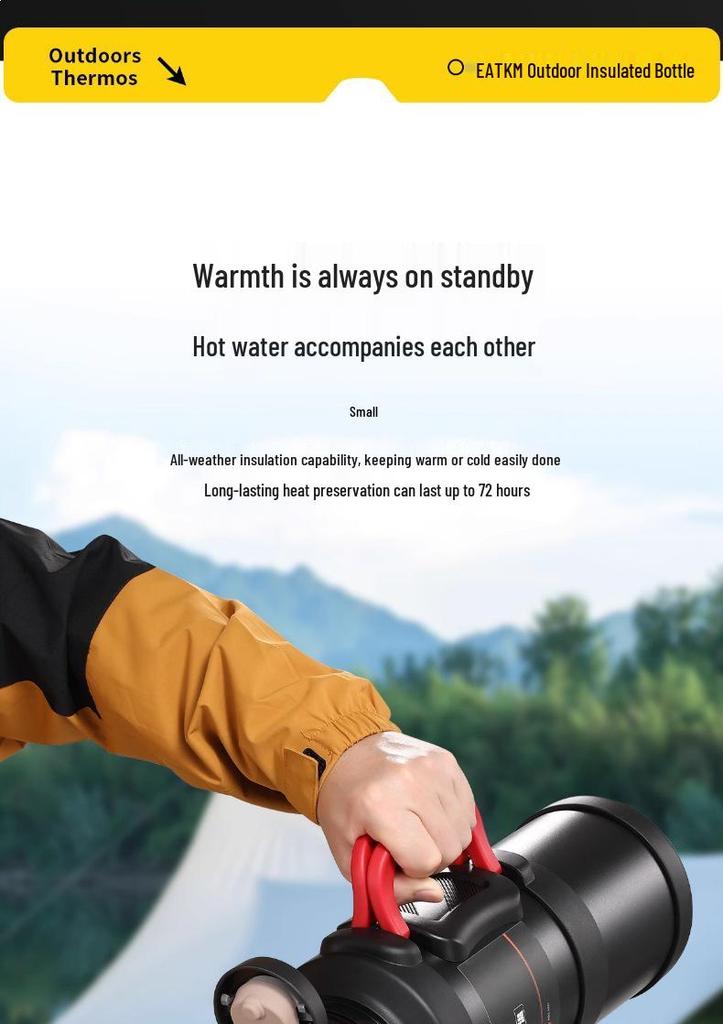 Thermos 316 Stainless Steel Travel Kettle with Large Capacity