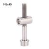 M5x303540mm Lega di Titanio Bullone di Fissaggio Reggisella Bicicletta Vite a Testa Tonda (Titanio M5x40)