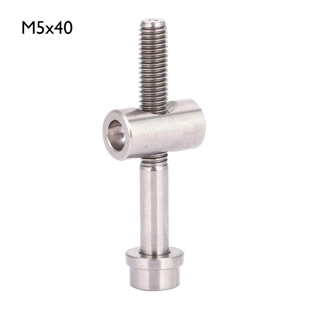 M5x303540mm Lega di Titanio Bullone di Fissaggio Reggisella Bicicletta Vite a Testa Tonda (Titanio M5x40)