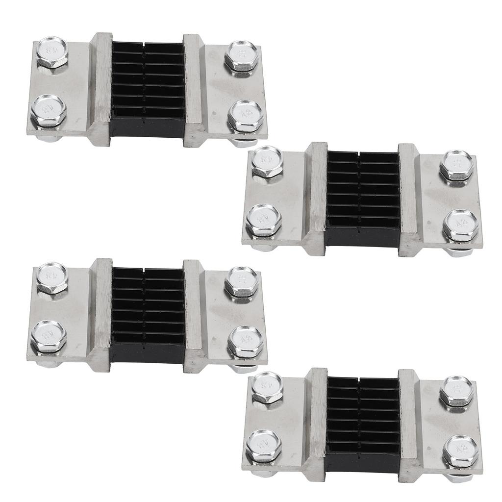 4pcs 75mV DC Current Shunt Resistor Resistance Manganese Copper Alloy for Ammeter Shunt FL?2 800A