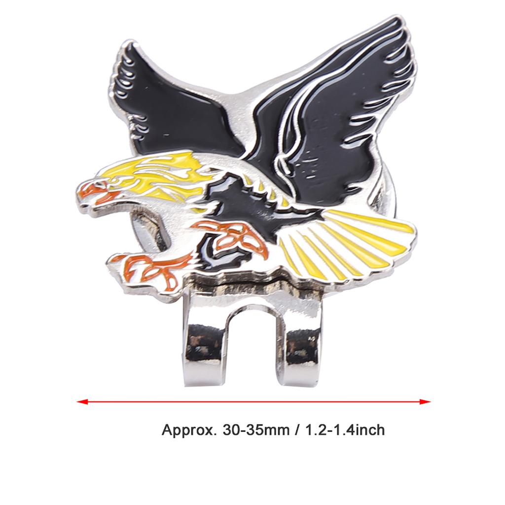 Langlebiger Edelstahl Golfhut Kappe Clip mit Magnetischem Ballmarker Zubehör Falke