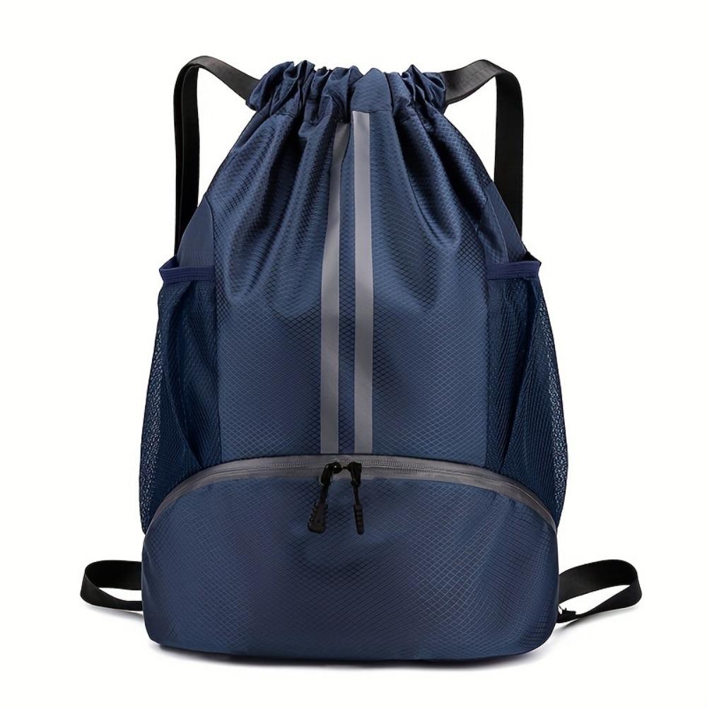 Sac De Sport Avec Compartiment à Chaussures Séparé – Sac à Dos Gym, Basketball, Natation – Nylon Imperméable, 20L, Bretelles Réglables