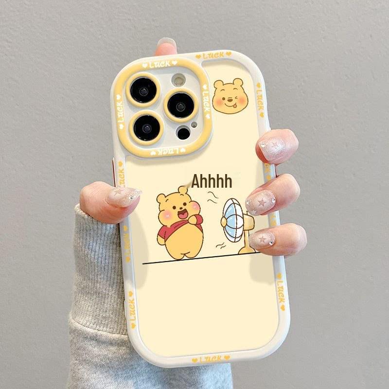 Winnie Fan Full Coverage Drop-Proof Case for Apple Phones: 17 Pro Max, 16 Plus, 15, 14 Pro