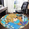 1PC The Legend of Office Round Rug, Non-slip, Soft and Durable Office Rug for Interior Decoration, Perfect for Office Yy250915041