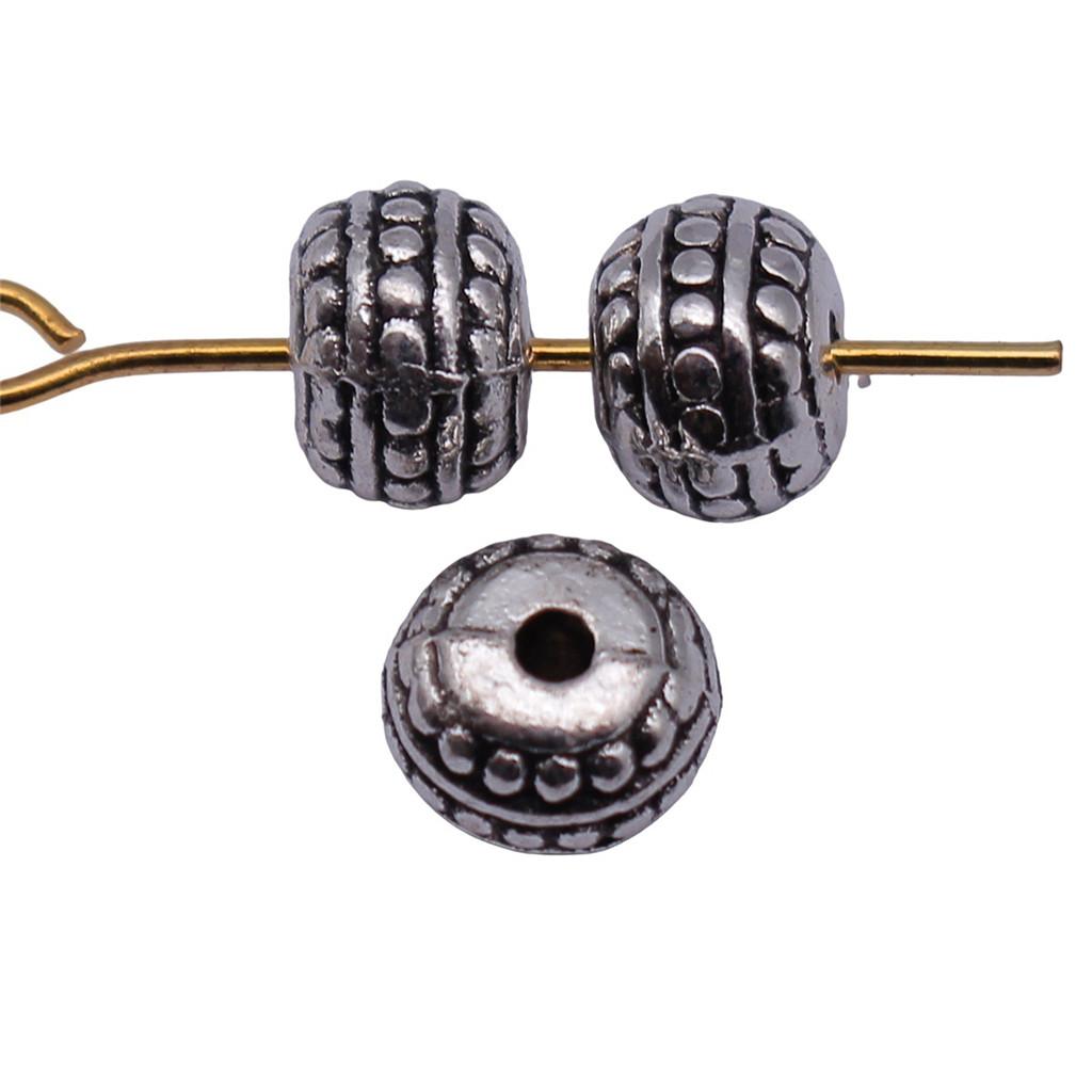 Floral Edge Spacer Beads Ornate Metal Small Hole Charms For Bohemian Beading Supplies