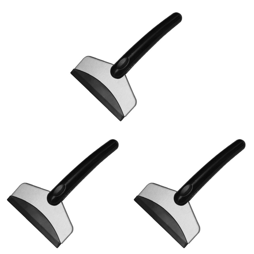 Stainless Steel Ice Scraper Portable Snow Brush Windshield Ice Scraper for Car Windshield