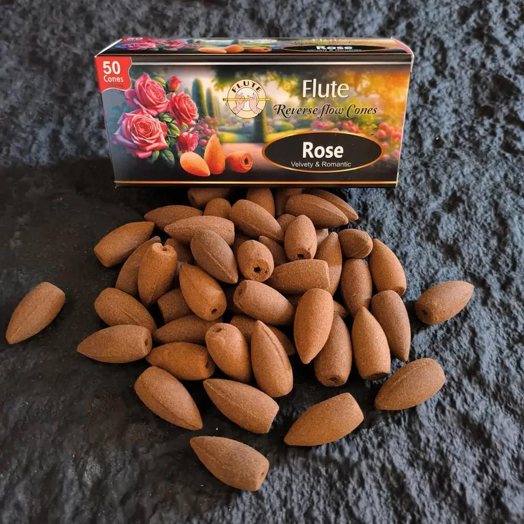 Natural 50pcs/lot Backflow Indian Incense Cones 20 Minutes White Sage Sandalwood Reverse Flow Cones Scents for Home Fragrance