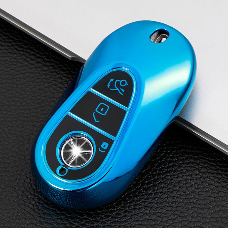 TPU Pouzdro na klíč od auta s dálkovým ovládáním pro Benz C E Třídu W223 W206 C260 C300 S450 S500 S400 Ochranný kryt Bezklíčové příslušenství