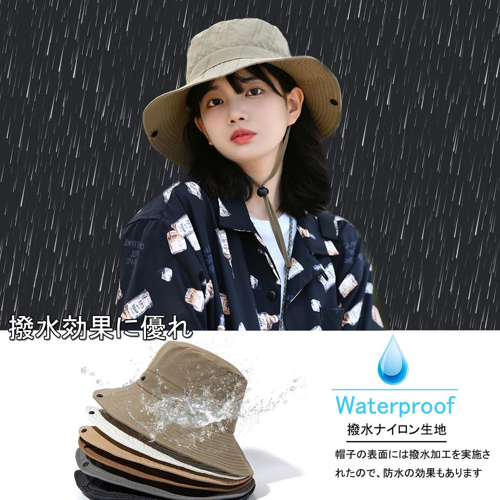 Croogo Safari Hat with Breathable and UV Perfect as a it features a wide sun lightweight windproof and a chin design for and mountain Men's Mesh,