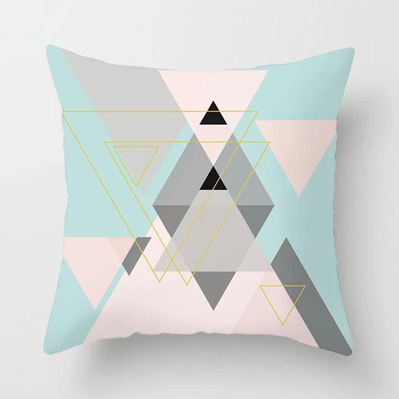 Geometric Deer Pattern Pillowcase Office Living Room Car Ornaments Home Pillowcase