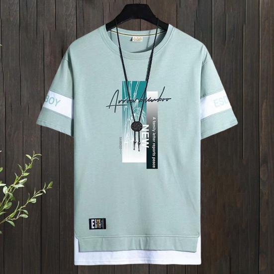 

Повседневная футболка Классическая футболка с коротким рукавом Трогательная мужская футболка свободного кроя Повседневная одежда