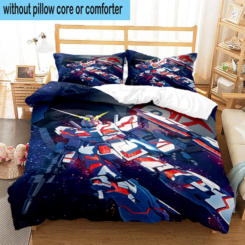 3PCS Mecha Armor Robotic Design 3pcs Bedding,Including 3PCS Duvet Cover And 2pcs Pillowcases Perfect for Christmas,Ideal for Bedroom, Dormitory