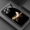 Concise White Feathers Tempered Glass Phone Case For Samsung Galaxy S26 Ultra S25 FE S24 S23 Plus FE 5G Lens Protection Cover