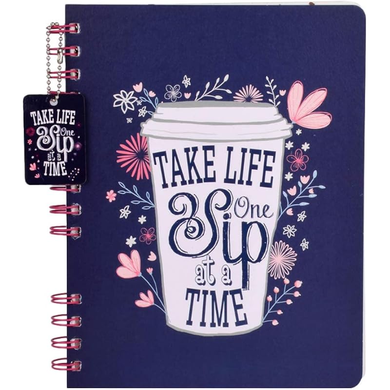 Doodle Morning Glory A5 Size Notebook, 80GSM (Multicolour)