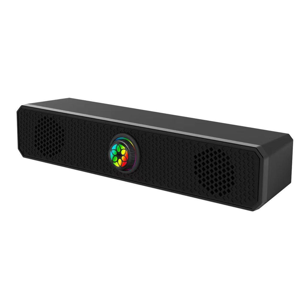 Kompakter Bluetooth-Multi-Device-Lautsprecher mit kabelgebundenem Subwoofer für Desktop, Telefon und Laptop