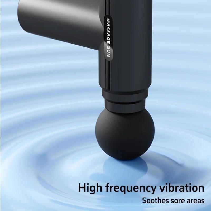 Mini Fascia Gun Deep Tissue Muscle Relief Portable Massage Gun Electric Percussion Pistol Massager Body Back Shoulder Muscle Relaxation Fitness Tool