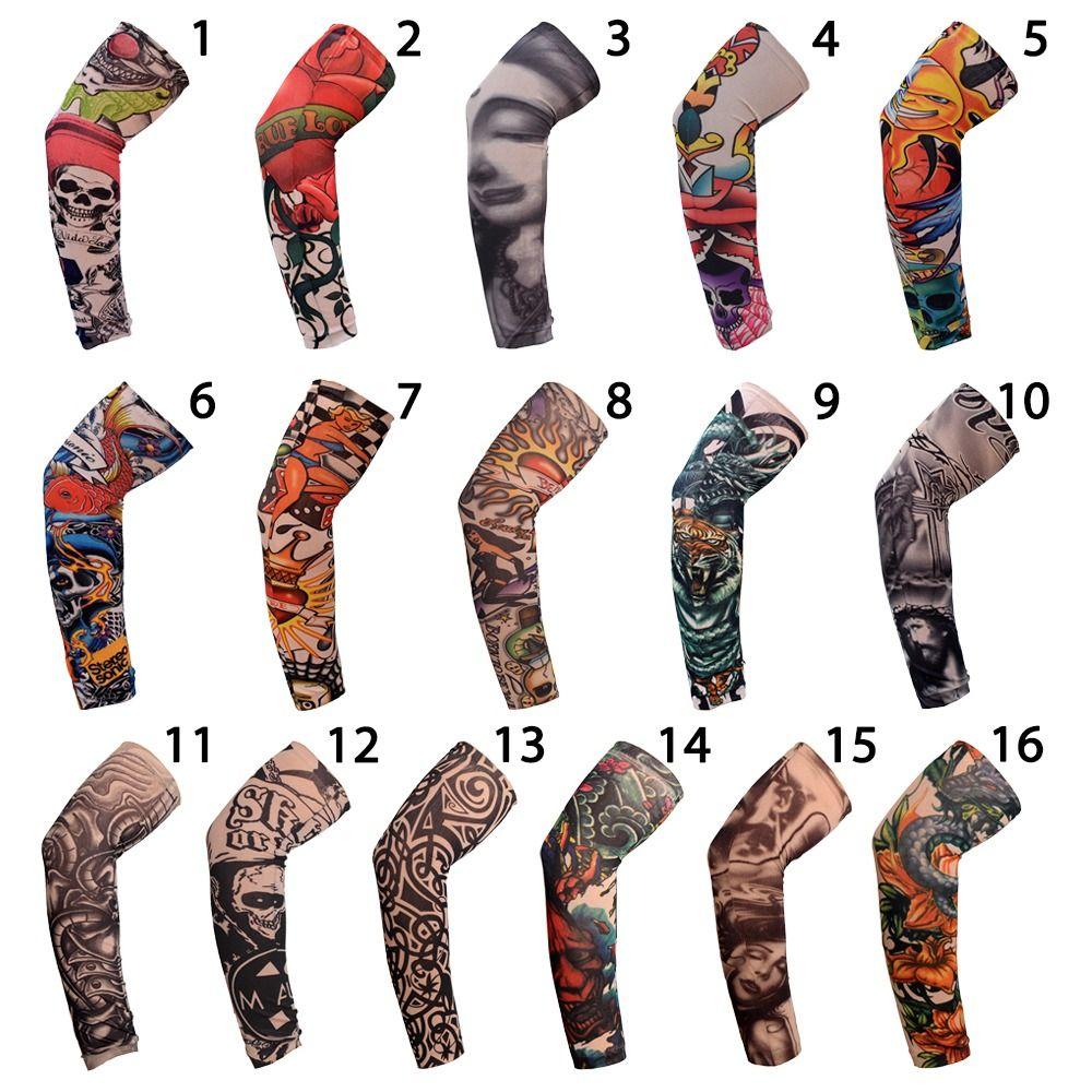 1Pcs Summer Cooling Flower Arm Sleeves Sun Protection Tattoo Arm Sleeves New Arm Cover