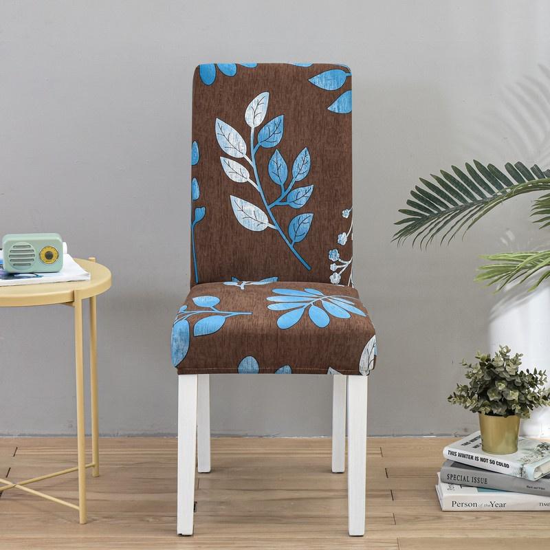Printed Stretch Dinning Chair Cover Elastic Seat Chair Covers Office Chair Slipcovers Restaurant Banquet El Home Decoration