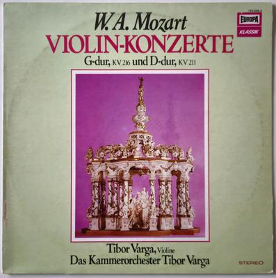 LP Record WOLFGANG AMADEUS MOZART ViolinKonzerte Gdur KV 216 Und D 1140493 Europa Klassik 1977 Germany Classical Used