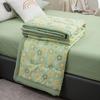 New Class A Cotton And Linen Double Layer Summer Quilt With Soybean Fiber Air Conditioning Quilt Printed Double Cooling Blanket
