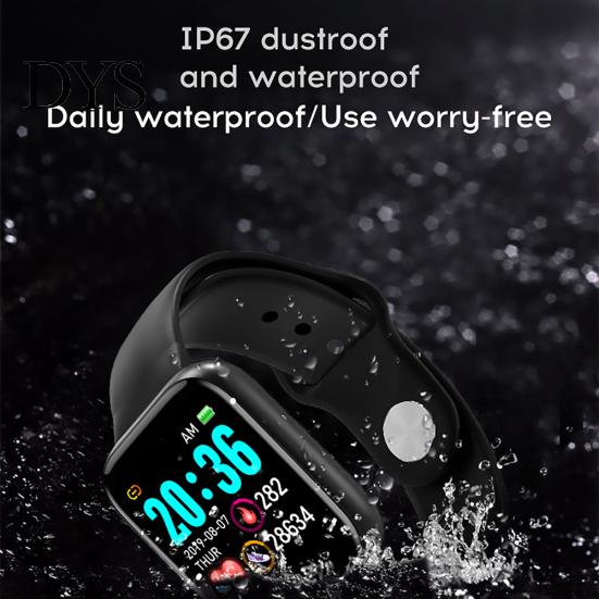 Y68 Waterproof Heart Rate Blood Pressure Monitor Smart Bracelet for iOS Android