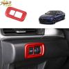For Honda 10th Accord 2018- Bright Red Car Headlight Button Frame Cover Trim