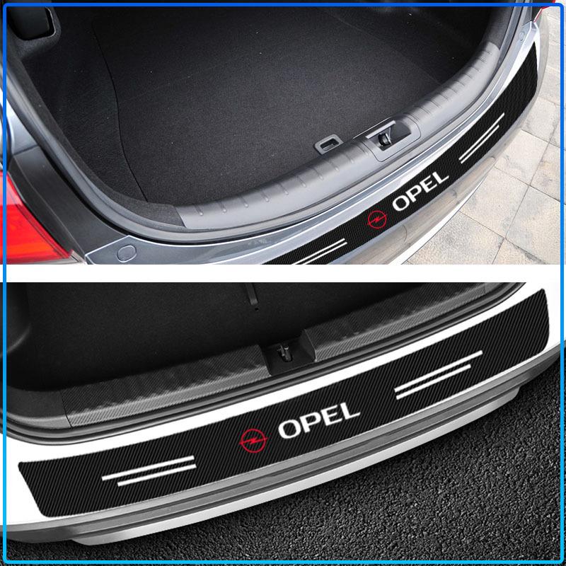 1 Pezzo Paraurti Posteriore in Fibra di Carbonio per Auto Protezione Bagagliaio Adesivi 3D Per Opel Astra C G H Insignia J K Zafira B Corsa Vectra C Corsa C
