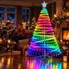 Easy Installation Waterfall Glow LED Christmas Tree String Light 400 LEDs Fairy Light with App And Multi Scene Decorative Lights Remote Control