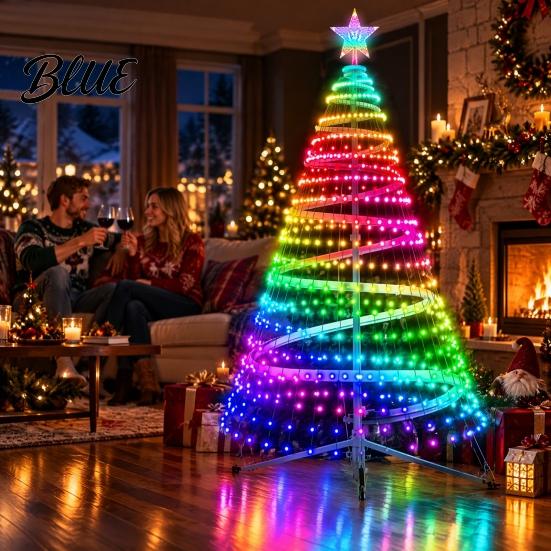 Easy Installation Waterfall Glow LED Christmas Tree String Light 400 LEDs Fairy Light with App And Multi Scene Decorative Lights Remote Control