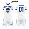 2 Piece 2026 Capo Verde VOZINHA #01 Fan Football Jersey T-Shirt Family Matching Set Breathable Special Kit for Adults Children