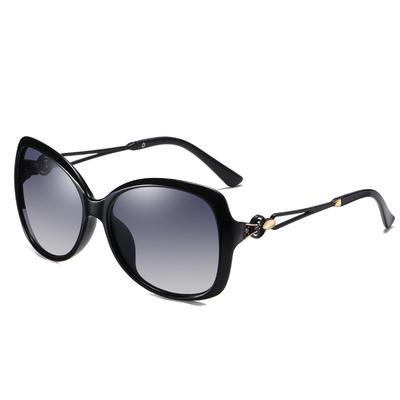 Ladies Polarized Color-changing Glasses Studded Fashion Sunglasses Women's Large Frame Sunglasses