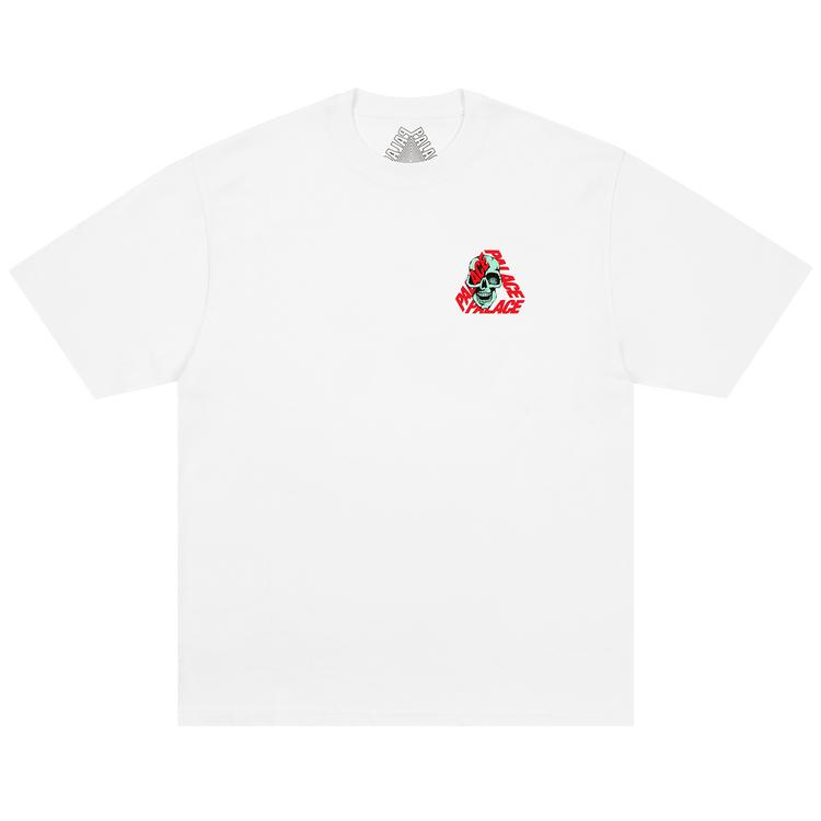 

Palace P3 Skull T-Shirt White Unisex Tops P28TS141 L
