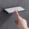 1Pc Wall-Mounted Phone Holder Creative Multi-Functional Phone Storage Rack Sundries Holder Shelf Tray Charging Stand