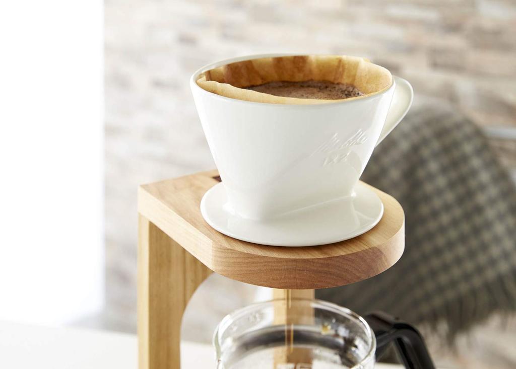 Melitta Coffee Filter Paper for 4~8 Cups, 1x4, 80 Sheets, Gourmet Series, Brown