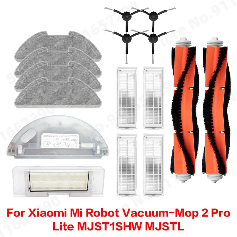 For Xiaomi Mi Robot Vacuum-Mop 2 Pro/Lite MJST1SHW MJSTL Side Main Brush Water Tank Dust box Mop Cloth HEPA Filter Accessories