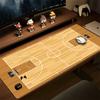 Basketballplatz Kunstdruck Schreibtischmatte Großes Gaming-Mauspad Rutschfeste Gummibasis Genähte Kante Tastaturmatten PC-Tablet für Bürodekoration