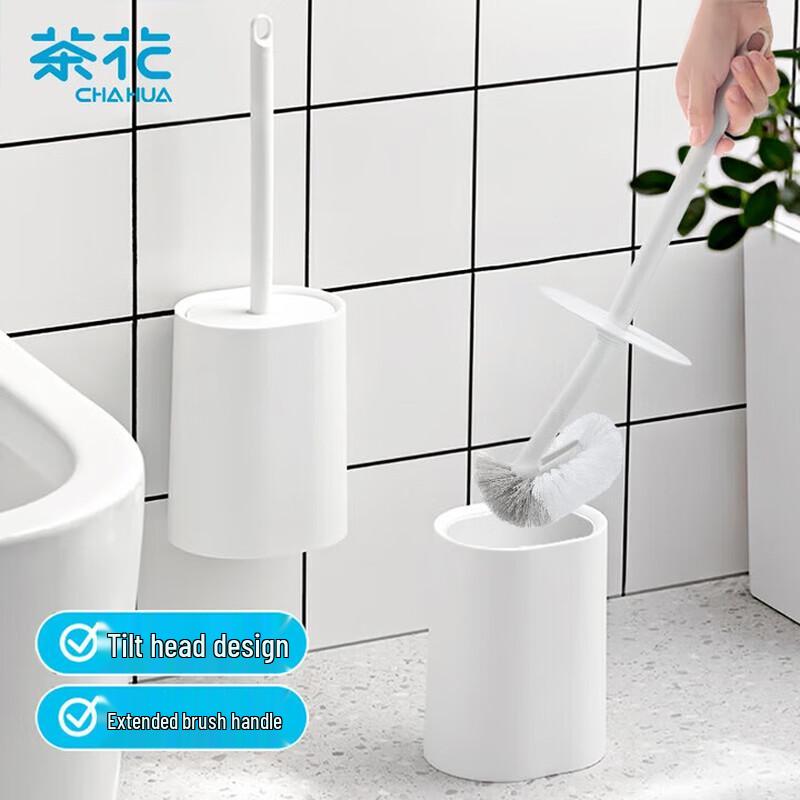 CHAHUA Long Handle Hard Bristle Toilet Brush